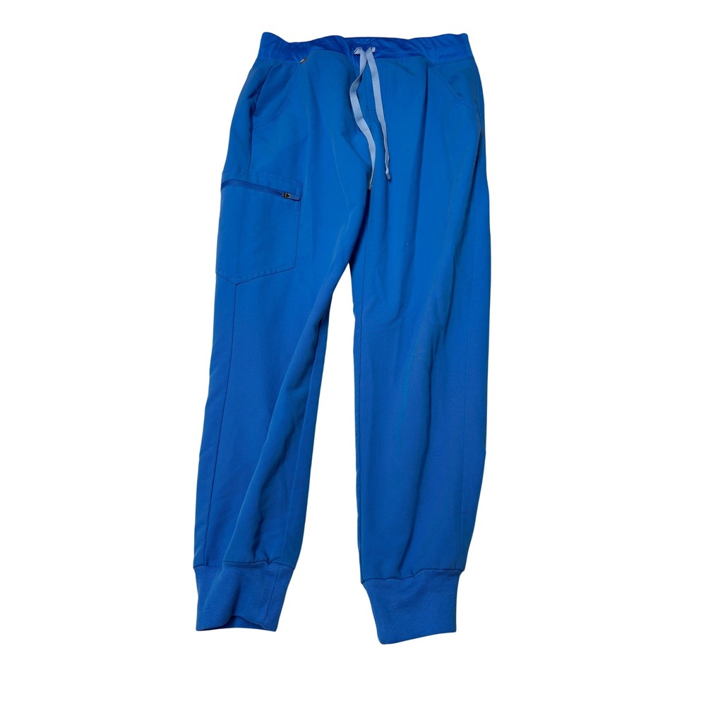 FIGS Technical Collection Zamora Jogger Scrub Pants Royal Blue Womens XS W28 L26